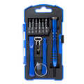 Screwdriver set with attachable bits and accessory 17 pieces