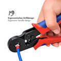 Self-adjusting crimping pliers for wire ferrules 0.25 - 10 mm²