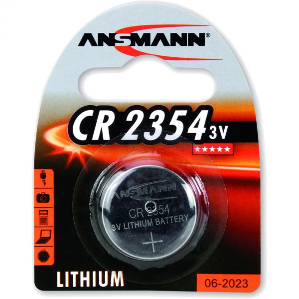 Naar omschrijving van 01074 - Ansmann button cell 3V Lithium CR2354, 1 piece blister (1516-0012)