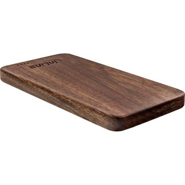 Naar omschrijving van 01478S - InLine USB PowerBank 5.000mAh woodplate with LED Display real walnut wood