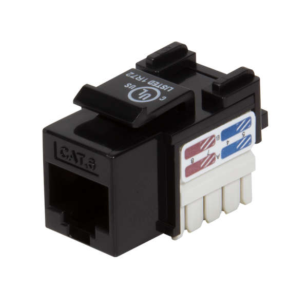 Naar omschrijving van 031249 - Cat.6 Keystone Jack UTP, 90gr IDC punch down, 18 mm width, 3P & UL tested