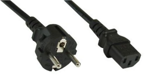 Naar omschrijving van 078390-C13RSR - Voedingskabel Schuko naar rechte C13, 3x1.0mm2, 2,5m