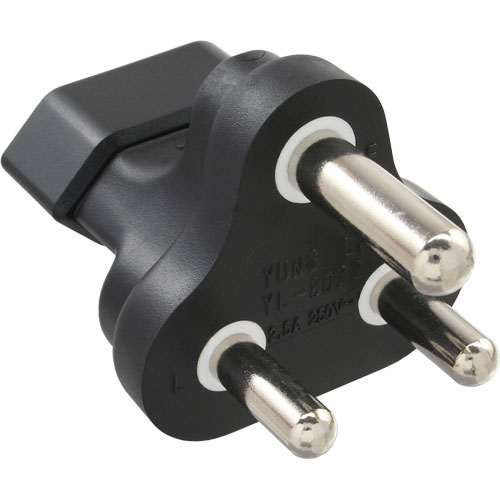 Naar omschrijving van 16702S - InLine Travel Adapter, Zuid-Afrika Type M naar Euro stopcontact