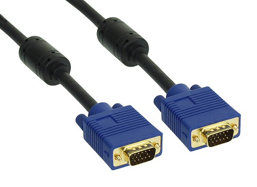 Naar omschrijving van 17702S - InLine S-VGA kabel,  Premium, zwart, 15HD M/M, 1m