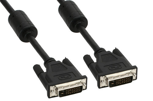 Naar omschrijving van 17779 - InLine DVI-D kabel,  24+1 M/M, Dual Link, 2 ferrietkernen, 10m