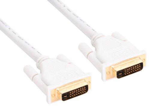 Naar omschrijving van 17772W - InLine DVI-D kabel,  24+1 M/M, Dual Link, wit/goud, 2m