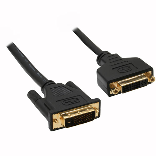 Naar omschrijving van 17773P - InLine DVI-D kabel,  Premium, 24+1 M/V, Dual Link, verguld, 2m