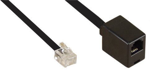 Naar omschrijving van 18837 - InLine Modulaire kabel,  RJ12 (6P6C) M/V, 10m