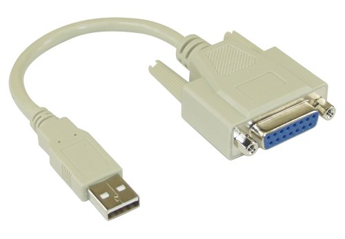 Naar omschrijving van 33101 - InLine USB adapterkabel,  USB A Male naar DB15F Gameport