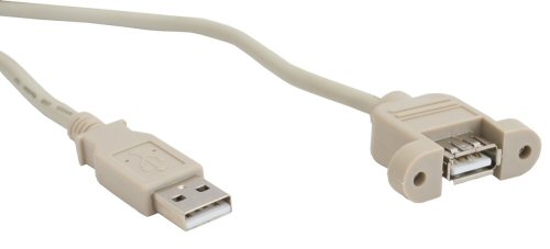 Naar omschrijving van 33440E - InLine USB 2.0 adapterkabel,  stekker A naar paneel jack type A, 60cm