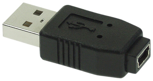 Naar omschrijving van 33500A - InLine USB 2.0 adapter,  A Male naar mini 5-pins Female