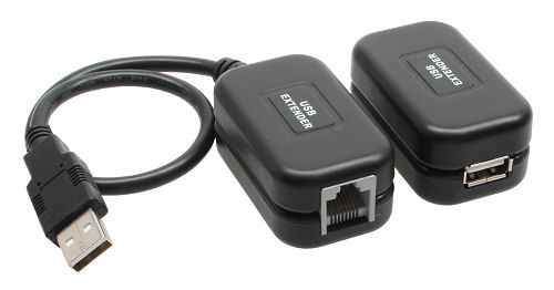 Naar omschrijving van 33600A - InLine USB 1.1 verlengkabel converter tot 60m via RJ45 patchkabel, Cat.5e