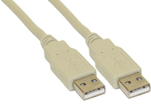 Naar omschrijving van 34318H - InLine USB 2.0 kabel,  beige, AM/AM, 2m