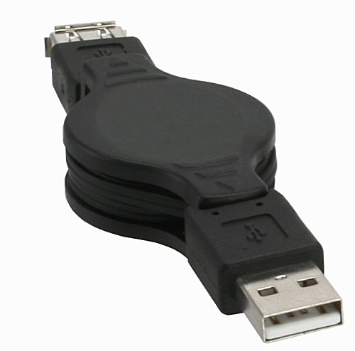 Naar omschrijving van 34705 - InLine USB kabel,  A stekker naar A socket, intrekbaar, 1.2m