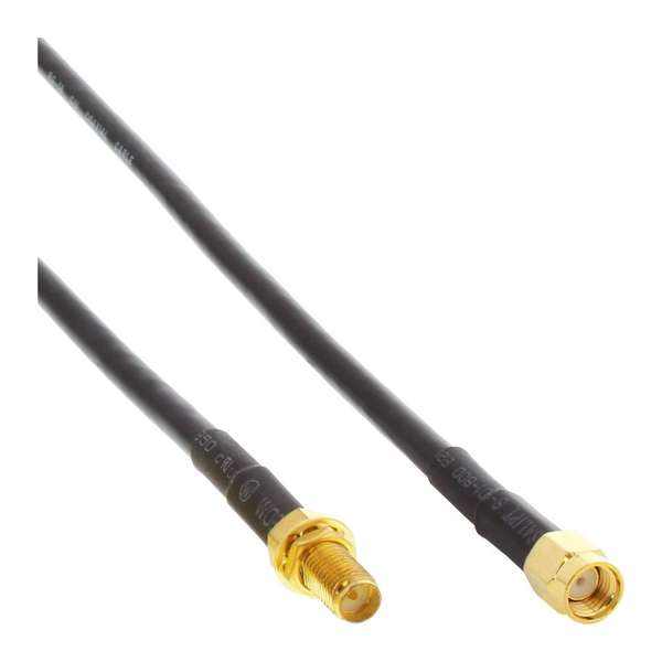 Naar omschrijving van 40862 - InLine WLAN kabel,  R-SMA stekker naar R-SMA koppeling, 2m