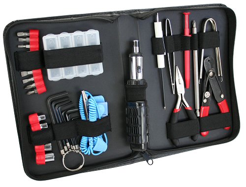 Naar omschrijving van 43018 - InLine Gereedschapsset voor computer en elektronica, 34-dlg.