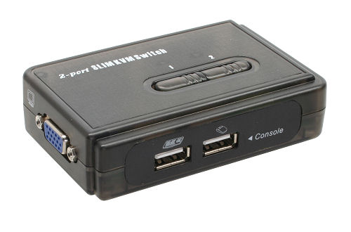 Naar omschrijving van 60612H - InLine KVM Switch,  2-fach, USB
