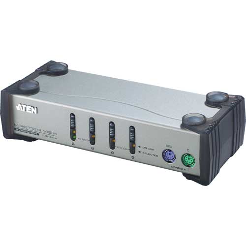 Naar omschrijving van 60618B - KVM Switch, ATEN, 4-fold, CS84A, PS/2