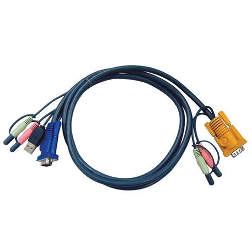 Naar omschrijving van 60690U - KVM cable set, ATEN USB, 2L-5302U, length 1.8m