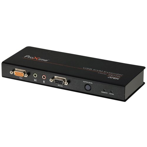 Naar omschrijving van 61661A - USB KVM Extender ATEN CE770, USB, RS232, Audio, max. 300m