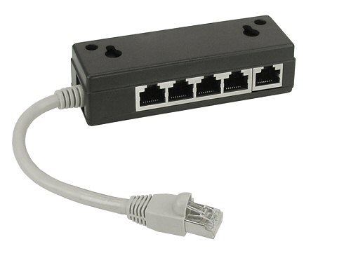 Naar omschrijving van 69935 - InLine ISDN verdeeldoos  5x RJ45 Bu, 15cm kabel, met eindweerstanden