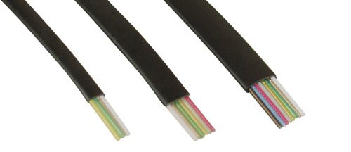 Naar omschrijving van 69981-100 - InLine Modulaire kabel,  4-aderige bandkabel zwart, 100m ring