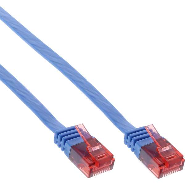 Naar omschrijving van 71600B - InLine Platte patchkabel,  UTP, Cat. 6, blauw, 10m