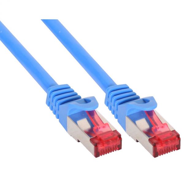 Naar omschrijving van D76430B - InLine Patchkabel,  S-STP/PiMF, Cat. 6, blauw, 30m