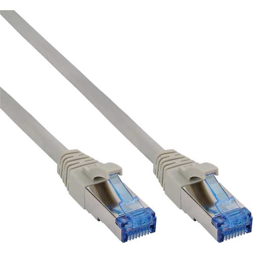 Naar omschrijving van 76807 - InLine Patchkabel Cat.6(A) S-STP/PiMF,  LSZH 500MHz, grijs, 7.5m
