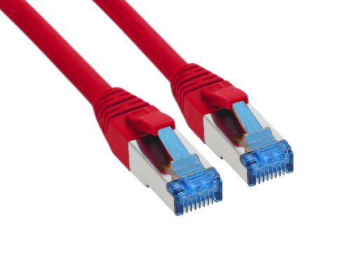 Naar omschrijving van 76807R - InLine Patchkabel Cat.6(A) S-STP/PiMF,  LSZH 500MHz, rood, 7.5m