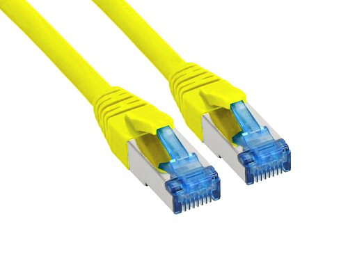 Naar omschrijving van 76802Y - InLine Patchkabel Cat.6(A) S-STP/PiMF,  LSZH 500MHz, geel, 2m