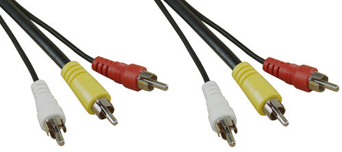 Naar omschrijving van 89611 - InLine AV-kabel,  3x Tulp M/M, 1m