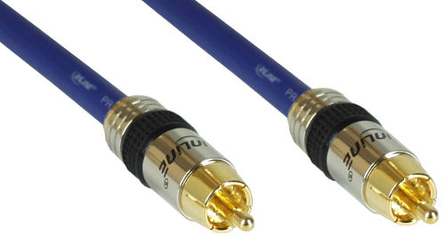 Naar omschrijving van 89420P - InLine Tulp audiokabel,  Premium, vergulde contacten, 1x Tulp M/M, 20m
