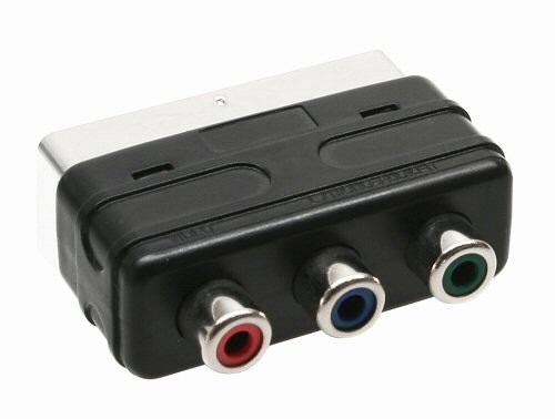 Naar omschrijving van 89953B - InLine Scart adapter,  scart stekker naar 3x Tulp jack (YUV out)