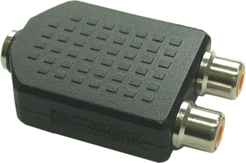 Naar omschrijving van 99338 - InLine Audio adapter,  3.5mm V mono naar 2x Tulp contraplug