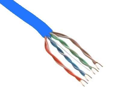 Naar omschrijving van EP560H - Netwerkkabel UTP CAT5E 100M Rol blauw