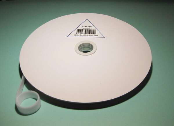 Naar omschrijving van 160-535-WIT - Klittenband 13 mm op rol van 25 meter Wit