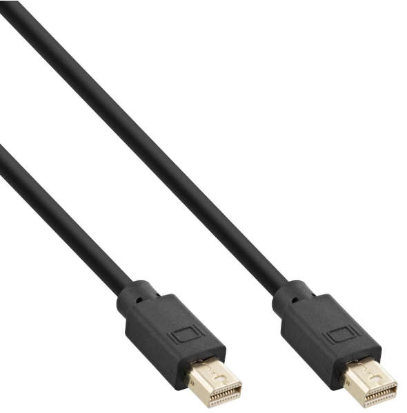 Naar omschrijving van 17122P - InLine Mini DisplayPort 1.4 Cable M/M, black/gold, 2m