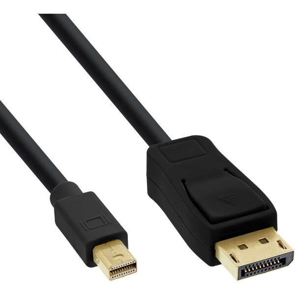 Naar omschrijving van 17133S - InLine Mini DisplayPort to DisplayPort Cable black 3m