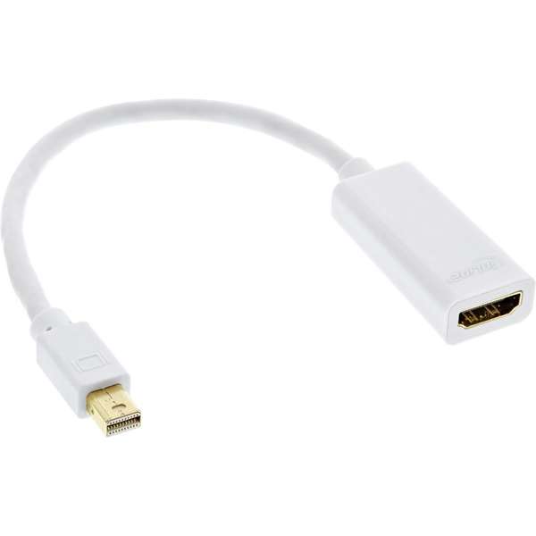 Naar omschrijving van 17193E - InLine Mini DisplayPort HDMI Adaptor with Audio, mini DisplayPort male to HDMI