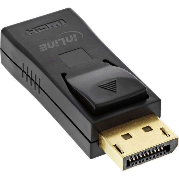 Naar omschrijving van 17198J - InLine DisplayPort Adapter,   DisplayPort Male to HDMI Female, zwart