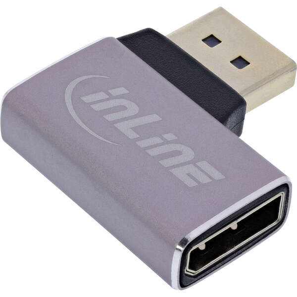 Naar omschrijving van 17291D - InLine DisplayPort 1.4 Adapter, DisplayPort male / female, 90° right, 8K