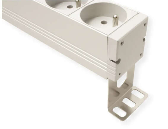 Naar omschrijving van 19071270 - 19 inch 8-voudige PDU Belgie Frankrijk  met overspanningsbeveiliging 2m