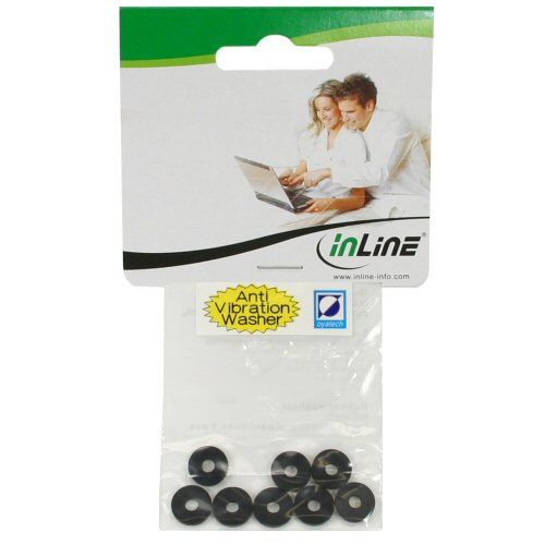 Naar omschrijving van 00244 - InLine Rubberen sluitring,  voor het ontkoppelen van harde schijven, 8 stks.