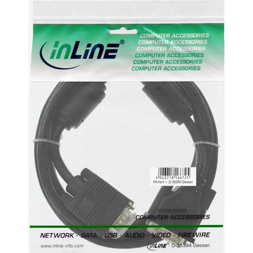 Naar omschrijving van 17782 - InLine DVI-A kabel  12+5 Male naar 15-pins HD Male VGA, 2m