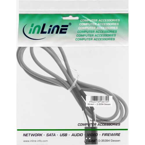 Naar omschrijving van 19995A - InLine Audiokabel,  intern, digitaal 2-pins, 0.66m