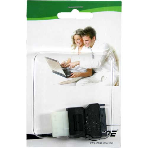 Naar omschrijving van 29677 - InLine SATA voedingsadapter,  1x 13.34cm (5.25Inch) stekker naar 15-pins SATA socket