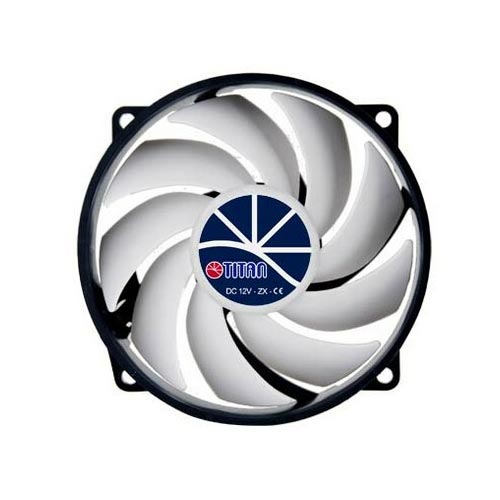 Naar omschrijving van 33092J - Fan, Titan, 95x95x25mm, TFD-9525H12ZP/KU(RB), KUKRI-Series, with PWM