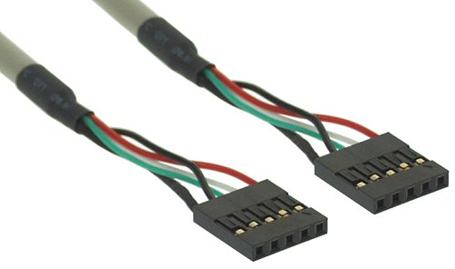 Naar omschrijving van 33390 - InLine Slotplaatje,  2x USB 2.0 A Female naar 2x 5-pins interne stekker, 25cm