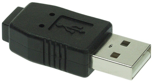 Naar omschrijving van 33500A - InLine USB 2.0 adapter,  A Male naar mini 5-pins Female